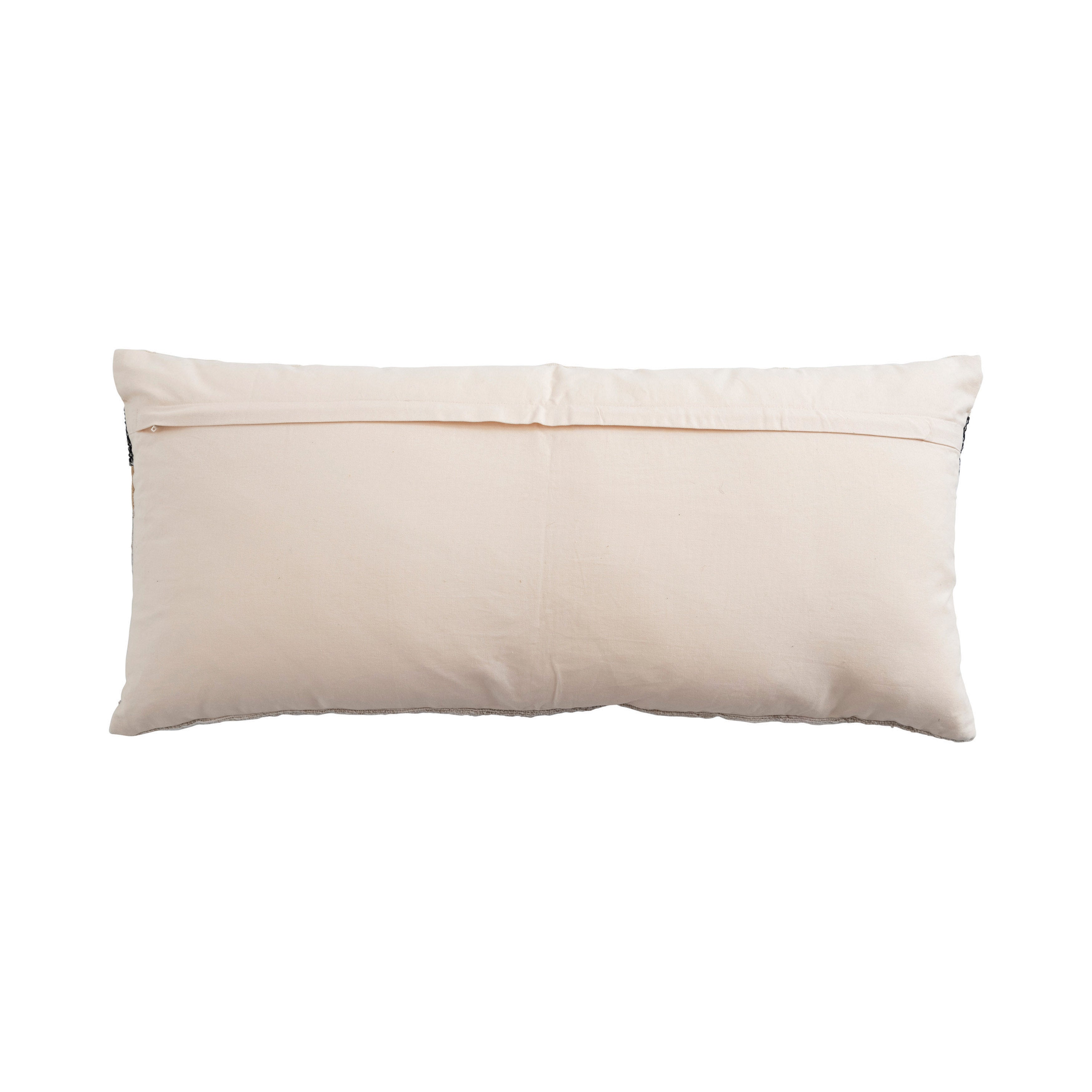 Gold Metallic Striped Lumbar Pillow (X-Large)