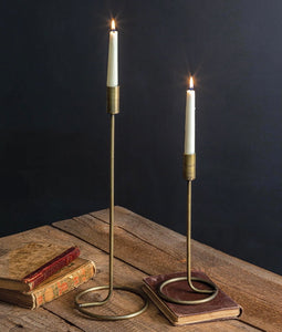 Brass Taper Holder Set, 2