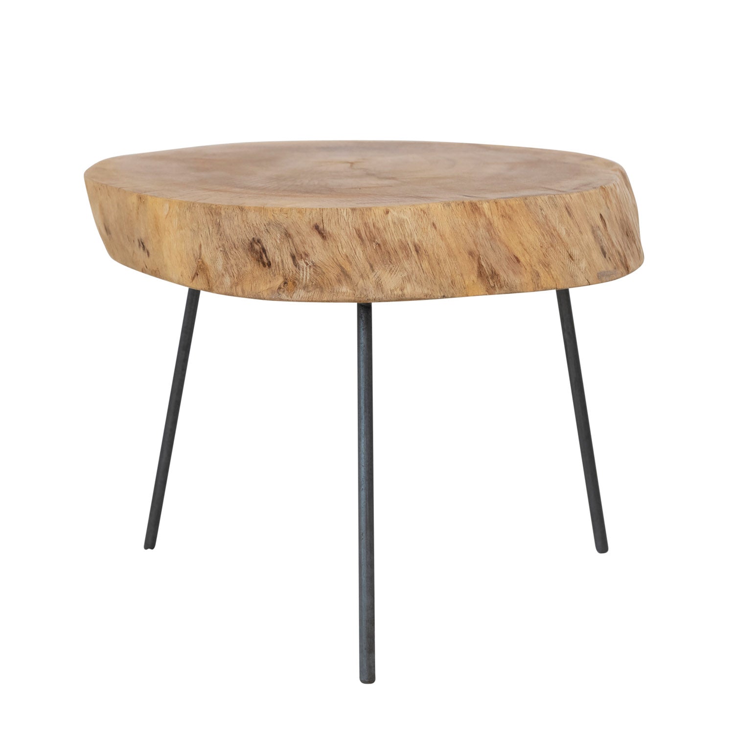 Live Edge Wood Slab Pedestal