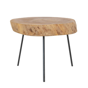 Live Edge Wood Slab Pedestal