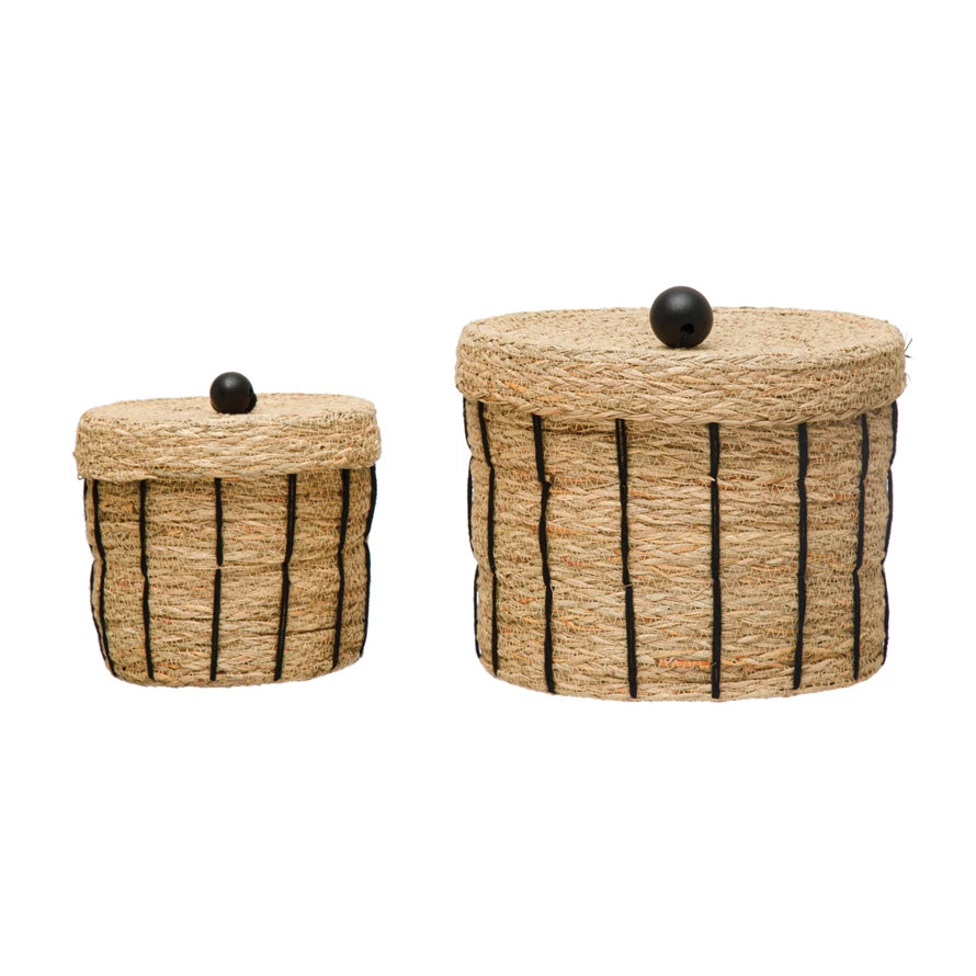 Hand Woven Seagrass Basket Set