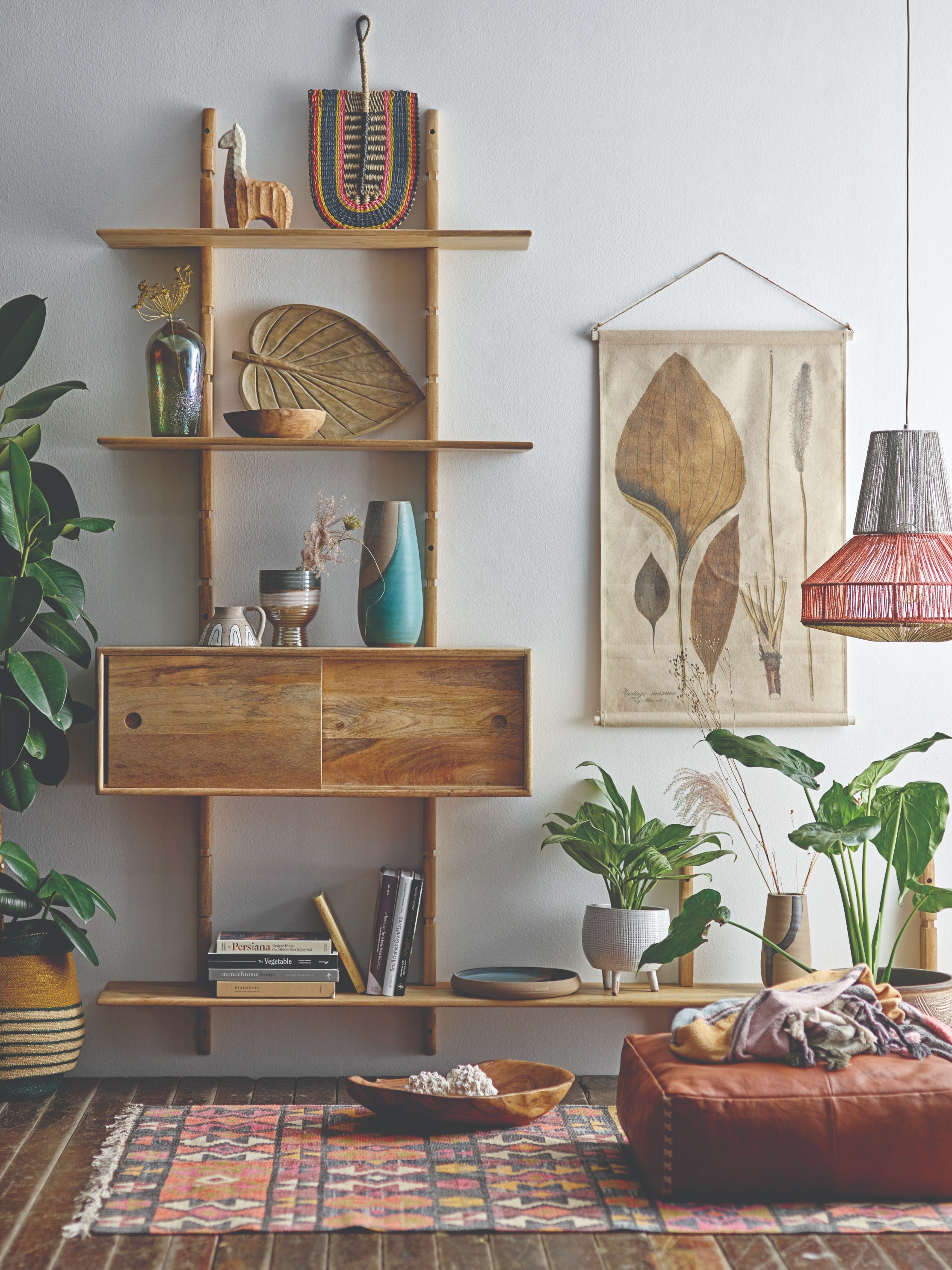Linen & Wood Wall Scroll