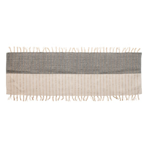 Cotton Runner with Jute Fringe