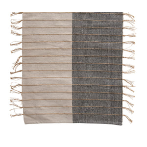 Cotton Runner with Jute Fringe