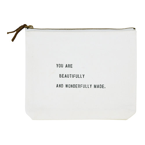 Beautifully, Wonderfully Made Canvas Pouch
