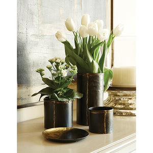 Matte Black Iron Containers
