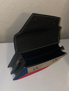 Asymmetrical Colorblock Purse