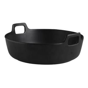 Black Porcelain Serving Bowl