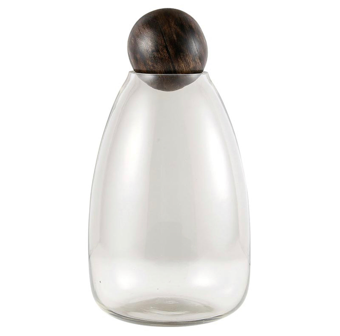 Glass Carafe, Wood Stopper