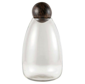 Glass Carafe, Wood Stopper