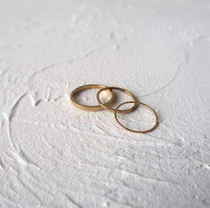 Minimalist Gold-Plated Ring Set