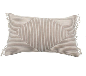 Natural Chambray Lumbar Pillow