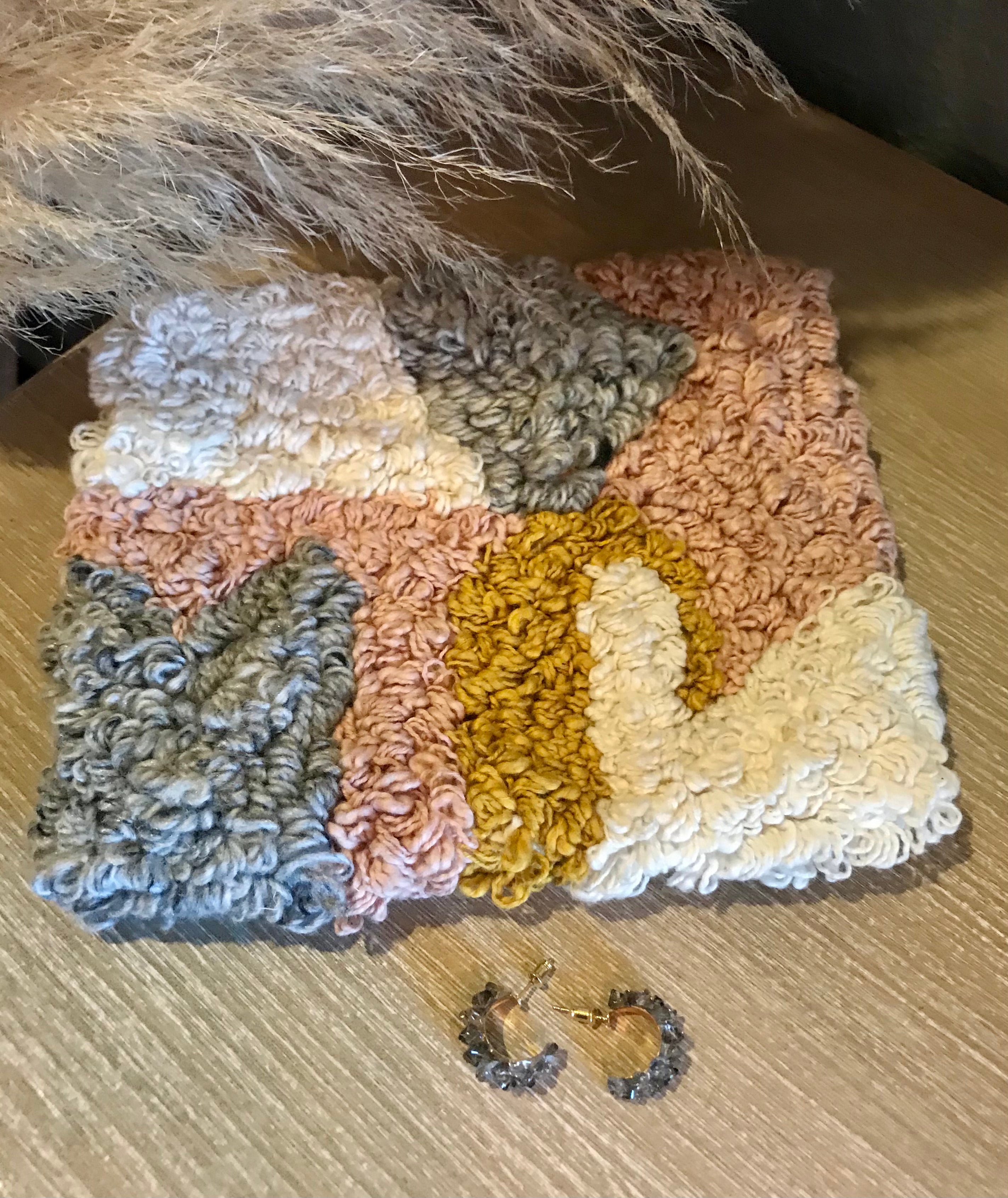 Textured Accent Clutch