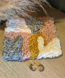 Textured Accent Clutch