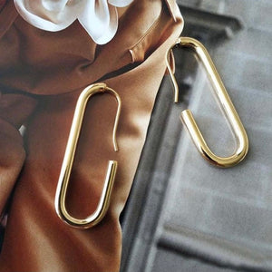 Oval Gold Hoops