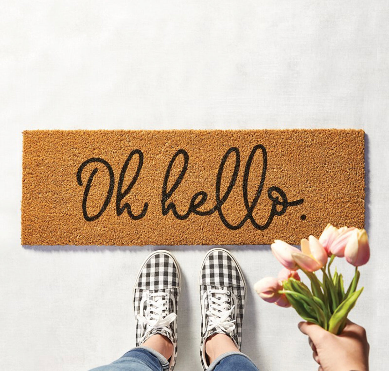 "Oh HELLO" Doormat
