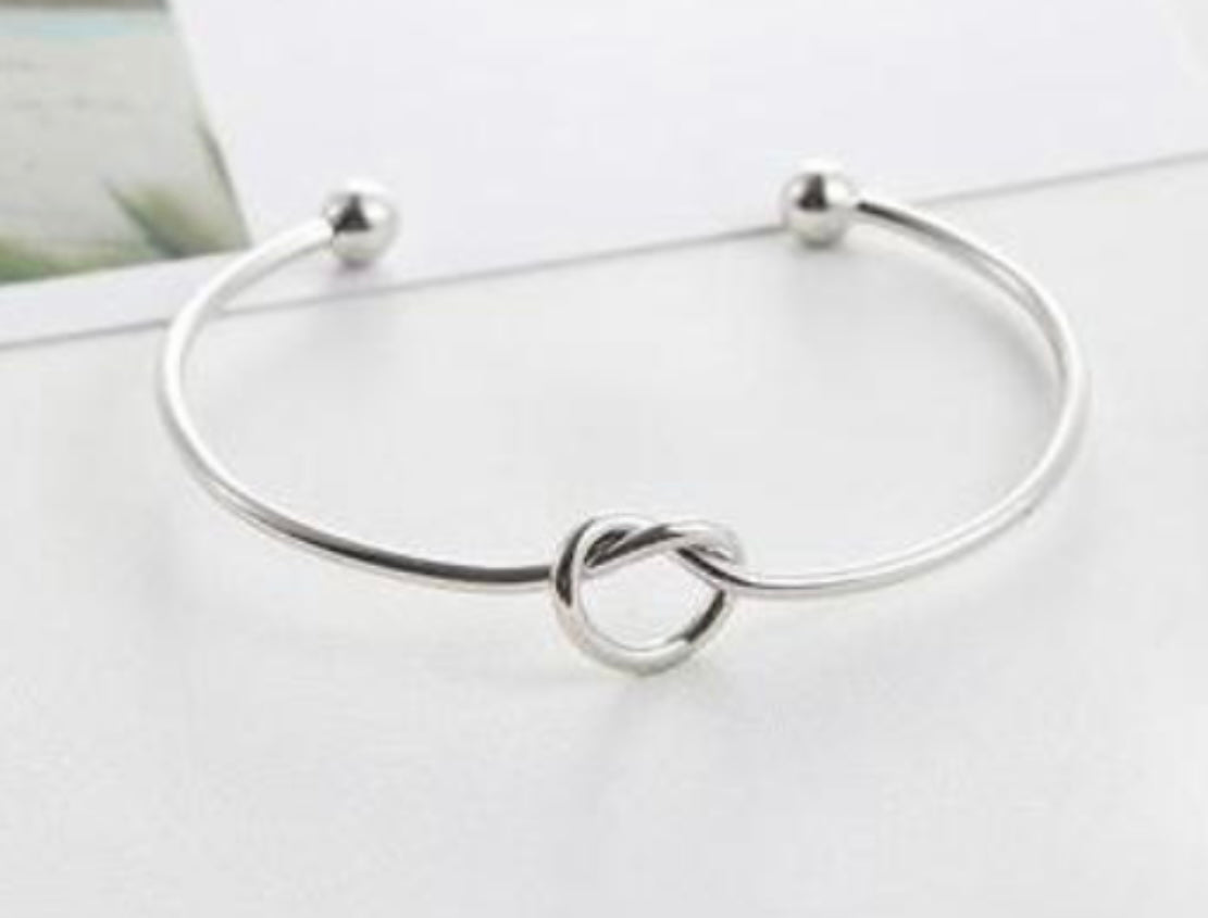 Love Knot Bracelet, Silver