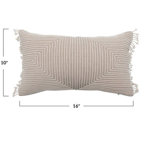 Natural Chambray Lumbar Pillow