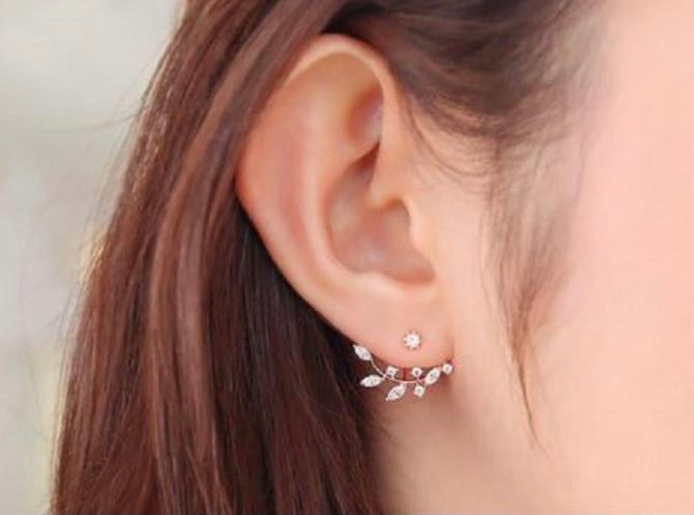 Gold Leaf Ear Jacket Set