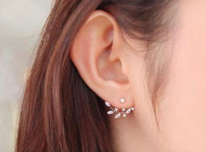 Gold Leaf Ear Jacket Set
