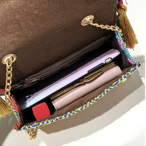 Tribal Tassel Handbag