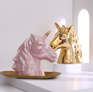 Pearlescent Unicorn Coin Bank