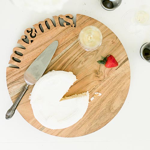"Mr. & Mrs." Cutting Board